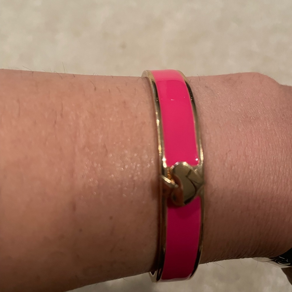 Kate Spade Pink Enamel Bangle
